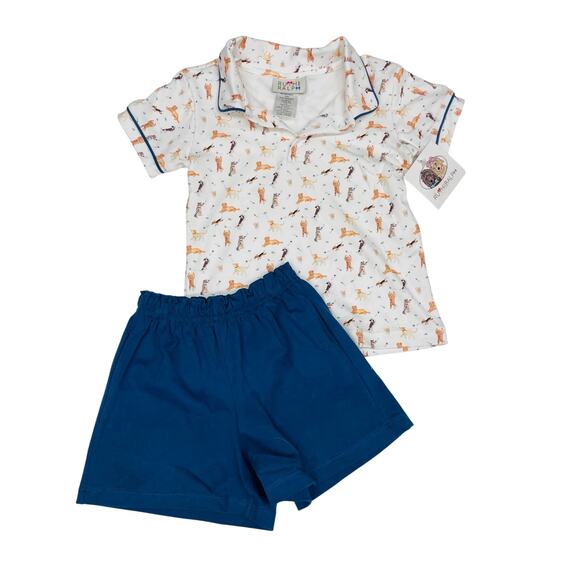 NWT Ruth & Ralph Size 5 Puppies Shep Polo Set - Picture 1 of 5